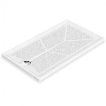 AKW Braddan Rectangular Shower Tray with Gravity Waste 1200mm x 650mm