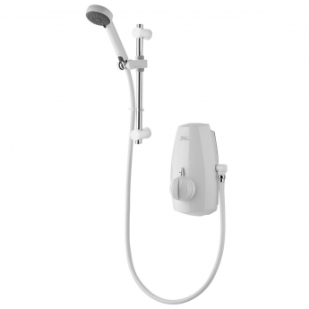 Aqualisa Aquastream Thermo Power Shower with Adjustable Head - White