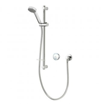 Aqualisa Quartz Blue Gravity Pumped Smart Digital Concealed Shower with Adjustable Head - Chrome