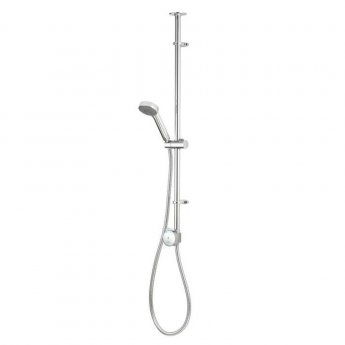 Aqualisa Quartz Blue Gravity Pumped Smart Digital Exposed Shower with Adjustable Head - Chrome