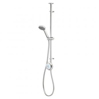 Aqualisa Quartz Classic Gravity Pumped Smart Digital Exposed Shower with Adjustable Head - Chrome