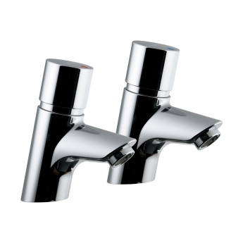 Armitage Shanks Avon 21 Self Closing Basin Taps - Pair - Dual Indices