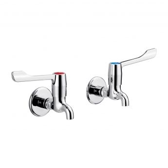 Armitage Shanks Markwik Wall Mounted Bib Taps - Chrome