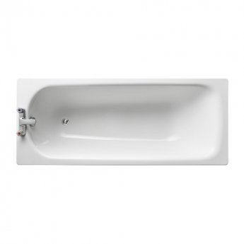 Armitage Shanks Sandringham 21 Rectangular Steel Bath 1700mm x 700mm - 2 Tap Hole (inc Leg Set)