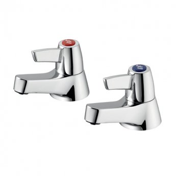 Armitage Shanks Sandringham 21 Lever Head Bath Taps Pair - Chrome