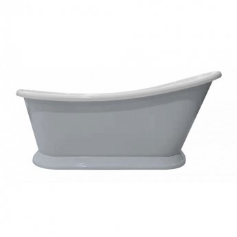 Bayswater Single Ended Freestanding Slipper Bath 1690mm x 740mm - Stiffkey Blue