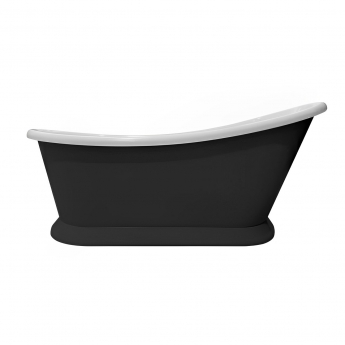 Bayswater Single Ended Freestanding Slipper Bath 1690mm x 740mm - Matt Black