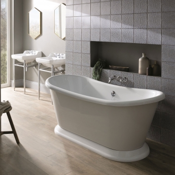 Bayswater Single Ended Freestanding Slipper Bath 1690mm x 740mm - White