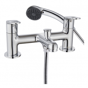 Bristan Iris Bath Shower Mixer Tap Pillar Mounted - Chrome