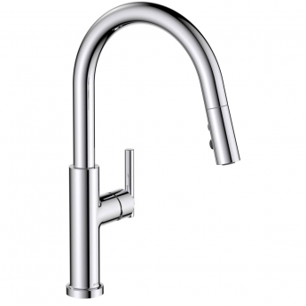 Bristan Jule Kitchen Sink Mixer Tap with Pull-Out Extending Hose and Eco Start - Chrome