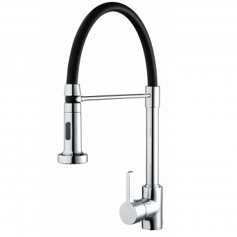 Bristan Liquorice Mono Kitchen Sink Mixer Tap Pull-Down Spray - Chrome