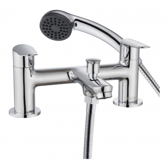 Bristan Opus Bath Shower Mixer Tap Pillar Mounted - Chrome