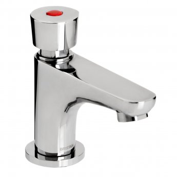 Bristan Z2 DUS Single Timed Flow Deck Basin Tap with Flow Regulator - Chrome