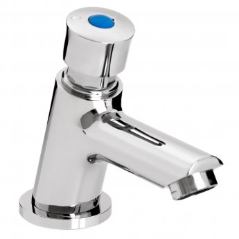 Bristan Z2 LUX Single Luxury Timed Flow Basin Tap with Flow Regulator - Chrome