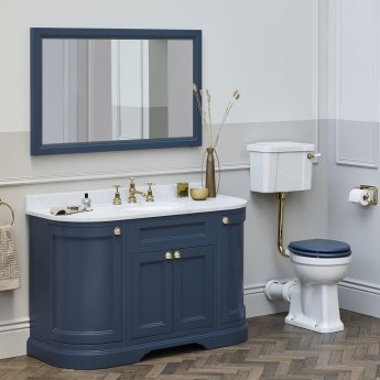 Burlington 134 Curved 1340mm 4-Door Floor Standing Vanity Unit