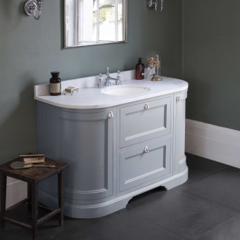 Burlington 134 Curved 1340mm 2-Door 2-Drawer Floor Standing Vanity Unit