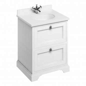 Burlington 65 Minerva 650mm 2-Drawer Floor Standing Vanity Unit