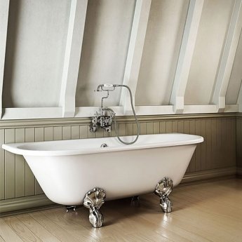 Burlington Avantgarde Back to Wall Bath 1700mm x 750mm - Excluding Feet