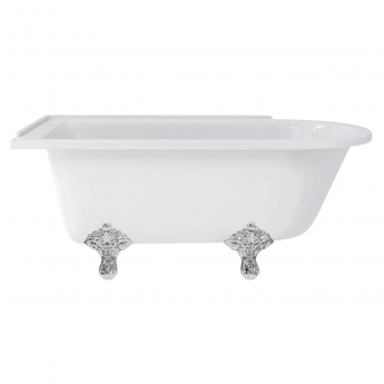 Burlington Hampton LH Freestanding Shower Bath 1500mm x 750mm - Excluding Feet