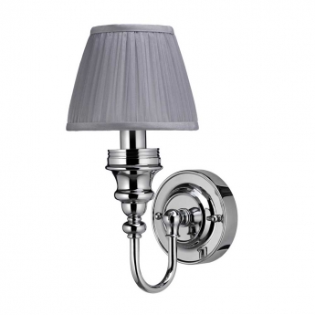 Burlington Ornate Bathroom Light 285mm High x 156mm Wide Chrome/Silver Shade