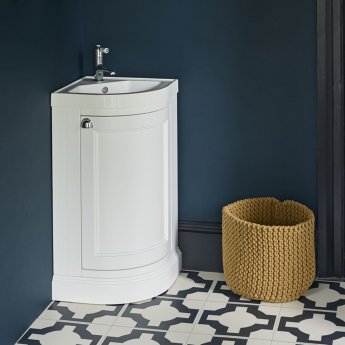 Burlington Corner 430mm 1-Door Floor Standing Vanity Unit