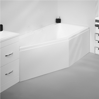 Carron Quantum Spacesaver Offset Bath 1700mm x 750mm Left Handed - 5mm Acrylic