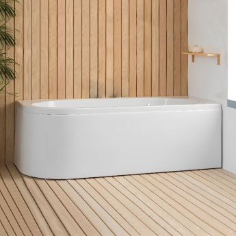 Carron Status Offset Corner Bath 1600mm x 725mm Left Handed - 5mm Acrylic