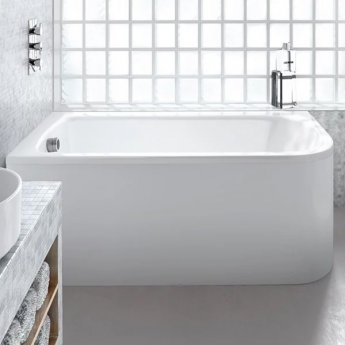 Cleargreen Viride Offset Rectangular Single Ended Bath 1700mm x 750mm - Left Handed (inc Leg Set)