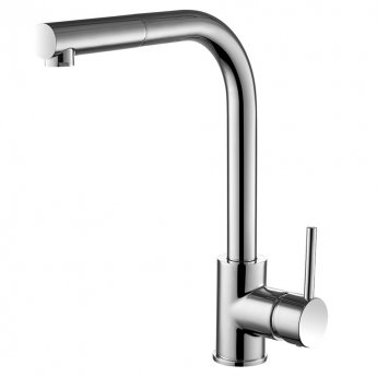 Delphi Era Kitchen Sink Mixer Tap Pull-Out Spray - Brushed Nickel