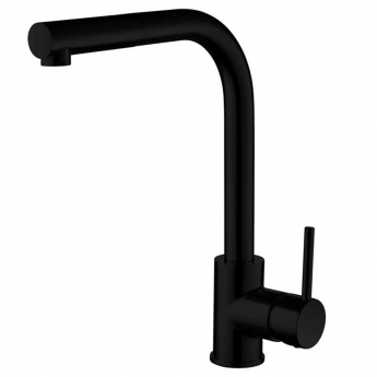 Delphi Era Kitchen Sink Mixer Tap Pull-Out Spray - Black