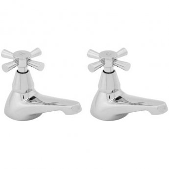 Deva Milan Traditional Bath Taps Pair - Chrome