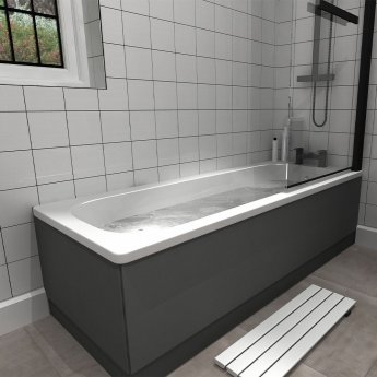 Duchy Single Ended Steel Bath 1500mm x 700mm  (inc Leg Set)