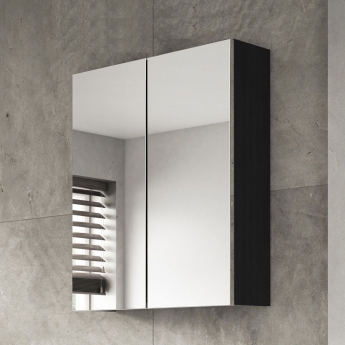 Athena 600mm 2-Door Mirrored Bathroom Cabinet