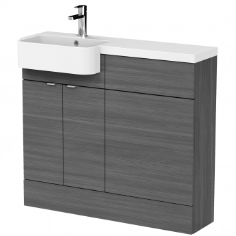 Hudson Reed Fusion 1000mm Combination Semi-Recessed Vanity and WC Unit