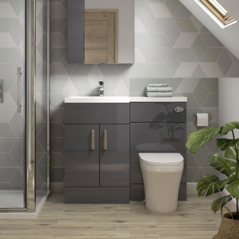 Hudson Reed Fusion 1000mm Combination Vanity and WC Unit