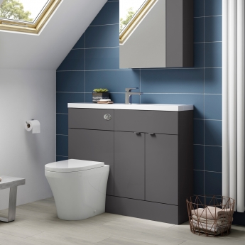 Hudson Reed Fusion Slimline 1000mm Combination Vanity and WC Unit