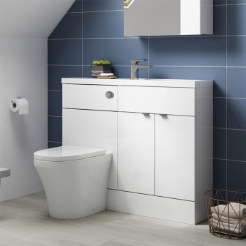 Hudson Reed Fusion Slimline 1200mm Combination Vanity and WC Unit