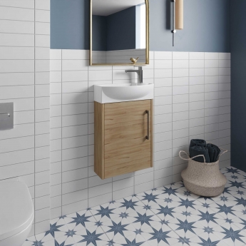 Hudson Reed Juno Compact 440mm 1-Door Wall Hung Vanity Unit