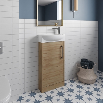 Hudson Reed Juno Compact 440mm 1-Door Floor Standing Vanity Unit