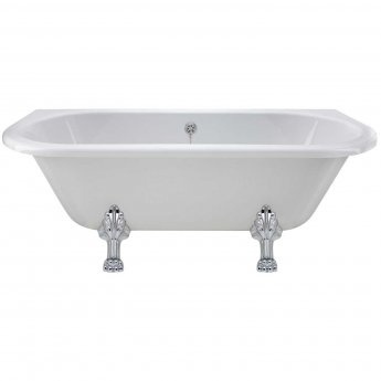 Hudson Reed Kenton Back to Wall Freestanding Bath 1700mm x 750mm - Pride Leg Set