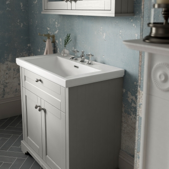 Hudson Reed Old London 800mm 2-Door Floor Standing Vanity Unit