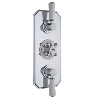 Hudson Reed Topaz Concealed Triple Handle Shower Valve - Chrome