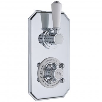 Hudson Reed Topaz Twin Concealed Shower Valve with Diverter - Chrome