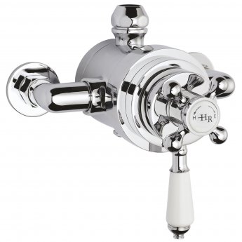 Hudson Reed Topaz Exposed Shower Valve Dual Handle - Chrome