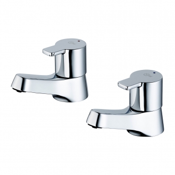 Ideal Standard Calista Basin Pillar Taps Pair - Chrome