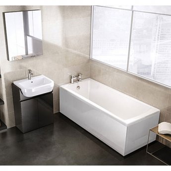 Ideal Standard Tempo Arc Single Ended Rectangular Water Saving Bath 1700mm x 700mm 0 Tap Hole (inc Leg Set)