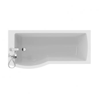 Ideal Standard Tempo Arc Shower Bath Left Handed 1700mm x 700mm/800mm 0 Tap Hole (inc Leg Set)