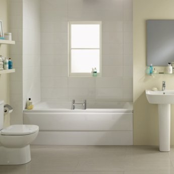 Ideal Standard Tempo Cube Double Ended Rectangular Bath 1800mm X 800mm 0 Tap Hole (inc Leg Set)