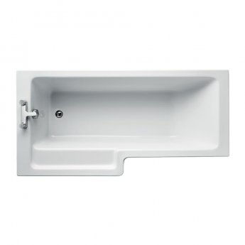Ideal Standard Tempo Cube L-Shaped Shower Bath 1700mm x 700mm/850mm Left Handed 0 Tap Hole (inc Leg Set)