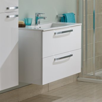 Ideal Standard Tempo 2-Drawer Vanity Unit 800mm Wide Gloss White